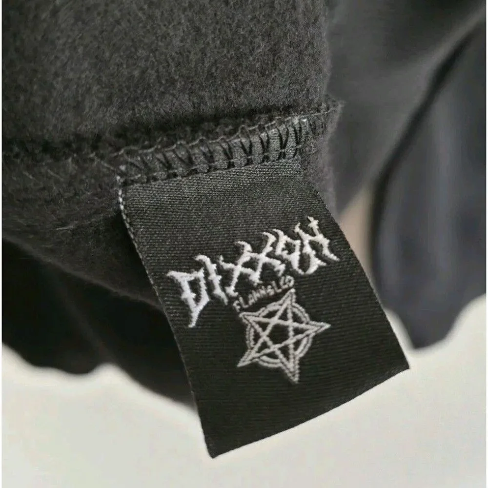 Dixxon Flannel Crewneck Sweater Fleece  Men's XL Black Long Sleeve NWT